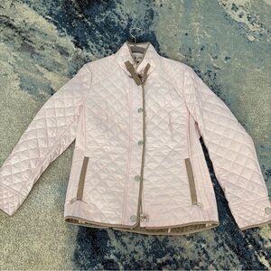 Basler Light Pink Quilted Puffer Jacket
